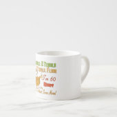 Tasse Expresso Soixantième collection de fête d'anniversaire de (Devant droit)
