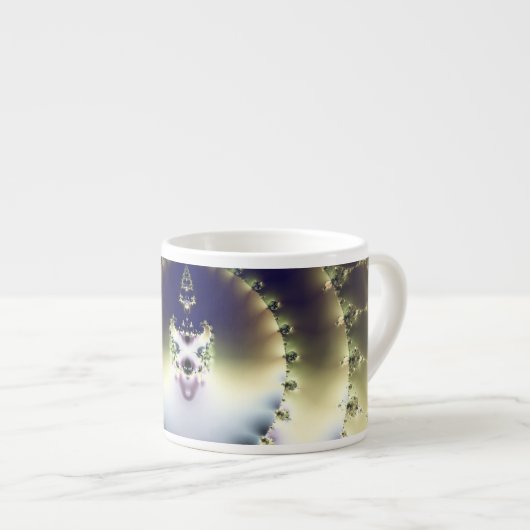 Tasse Expresso Soleil psychédélique (Devant droit)