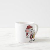 Tasse Expresso Souris de Noël et (Devant droit)