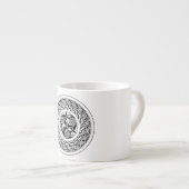 Tasse Expresso spirale celtique (Devant droit)