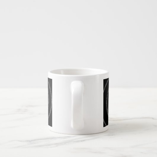 Tasse Expresso Spirale pour Pi en style noir (Dos)