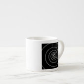 Tasse Expresso Spirale pour Pi en style noir (Devant droit)