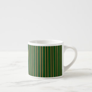 Tasse Expresso Springbok vert et or bonbons rayures