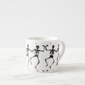 Tasse Expresso Squelettes Halloween Thunder_Cove de danse (Devant droit)