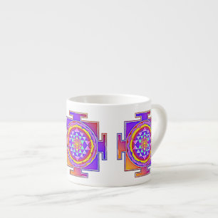 Tasse Expresso Sri Yantra - Symbolisme Hindouisme Design 1