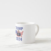 Tasse Expresso Stand with Trump: Gear Up for 2024! (Devant droit)