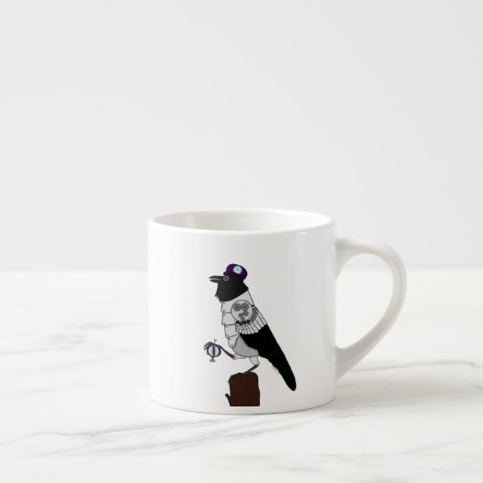 Tasse Expresso Steampunk Crow (Droite)