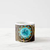 Tasse Expresso Steampunk Rusty Background (Devant)