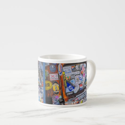Tasse Expresso Stickers (Devant droit)
