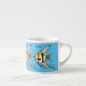 Tasse Expresso Striped angelfish cartoon (Droite)