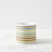 Tasse Expresso Stripes Motif Retro Colorful 1970 Style (Devant)
