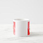 Tasse Expresso Style canadien Feuille d'érable rouge en couches C (Devant)