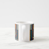 Tasse Expresso Style Patchwork Impression Vintage brodée (Dos)