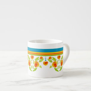 Tasse Expresso Style Pays Marigolds Bordure Espresso Musique