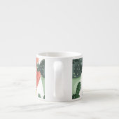 Tasse Expresso Succulents, cactus : mignon motif floral. (Dos)
