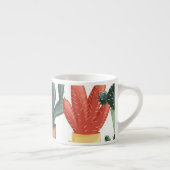 Tasse Expresso Succulents, cactus : mignon motif floral. (Droite)