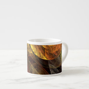 Tasse Expresso Sun Flower Floral Moderne Art Motif Abstrait