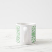 Tasse Expresso Superbe motif de Damas blanc (Dos)