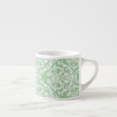 Tasse Expresso Superbe motif de Damas blanc (Droite)
