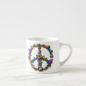 Tasse Expresso Symbole de paix de papillon (Droite)