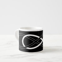 Symbole double infini - noir & blanc