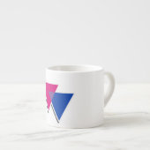 TASSE EXPRESSO SYMBOLE DU TRIANGLE BISEXUEL 3D (Devant droit)