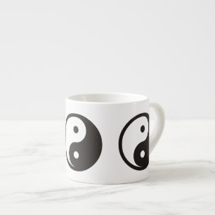 Tasse Expresso Symbole Yin Yang - tatouage solide