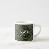 Tasse Expresso Symbole zodiaque Sagittarius sur Camo numérique Wo (Droite)