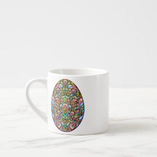 Tasse Expresso T-Shirt Bio pour Enfants Motif Psychédélique Œuf d