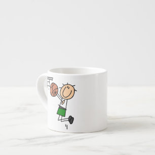 Tasse Expresso T-shirts et cadeaux de basket-ball Jump Shot Green