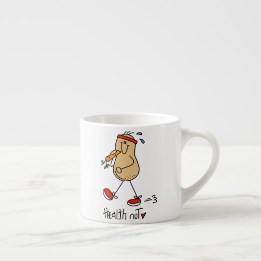 Tasse Expresso T-shirts et cadeaux d'écrou de santé (Droite)