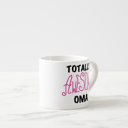 Tasse Expresso T-shirts et cadeaux Oma Pink absolument géniaux (Devant droit)