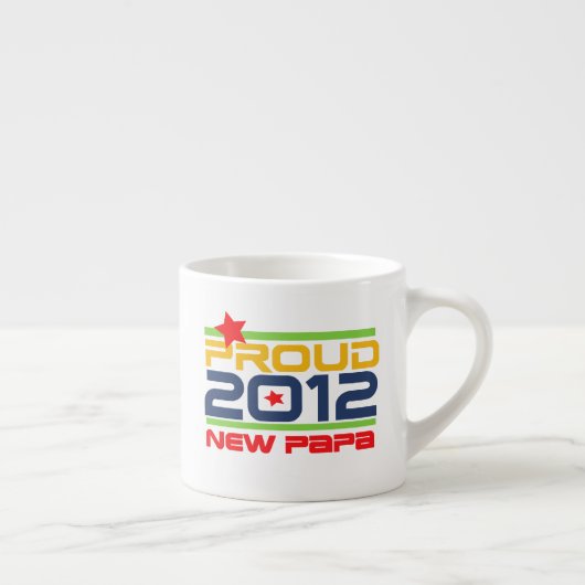 Tasse Expresso T-shirts et cadeaux Proud New Papa 2012 (Droite)