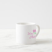 Tasse Expresso T-shirts et cadeaux Tante Fleurs Roses (Devant droit)