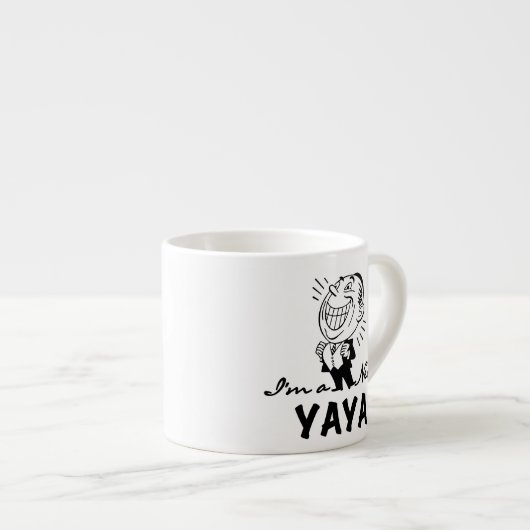 Tasse Expresso T-shirts et cadeaux Yaya Yaya souriants (Devant droit)