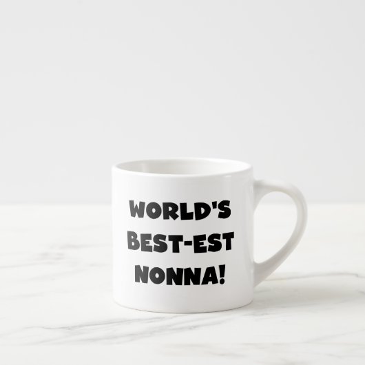 Tasse Expresso T-shirts noir et cadeaux de Meilleur-est Nonna des (Droite)