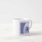 Tasse Expresso Tableau blanc standard de caniche - Art original d (Devant droit)