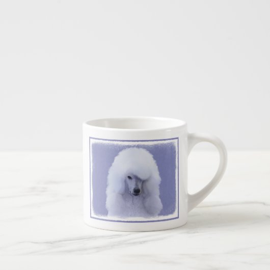 Tasse Expresso Tableau blanc standard de caniche - Art original d (Droite)