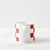 Tasse Expresso Tableau de bord rouge et blanc (Dos)