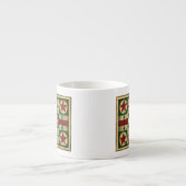 Tasse Expresso Tableau de jeu Antique Parcheesi par Ethan Harper (Devant)