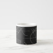 Tasse Expresso Tableau noir de maths (Devant)