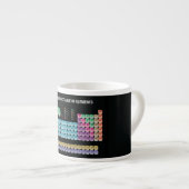 Tasse Expresso Tableau périodique des éléments lancer l'oreiller (Devant droit)