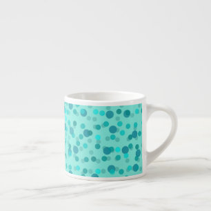 Tasse Expresso Taches aqua, turquoise et écume de mer