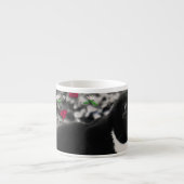 Tasse Expresso Taches de rousseur en fleurs II - chat de Kitty de (Devant)