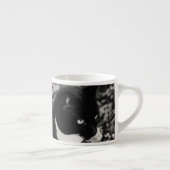 Tasse Expresso Taches de rousseur en fleurs II - chat de Kitty de (Droite)