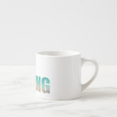 Tasse Expresso Taille espresso de police géométrique de printemps (Droite)