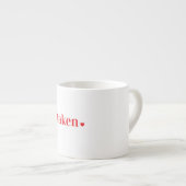 Tasse Expresso Taken Heart Minimalist Love  (Devant droit)