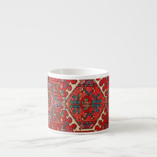 Tasse Expresso Tapis Persan Antique Motif Artistique Vintage en D