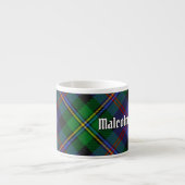 Tasse Expresso Tartan Clan Malcolm (Devant)