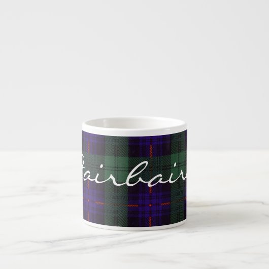 Tasse Expresso Tartan écossais de kilt de plaid de clan de (Devant)